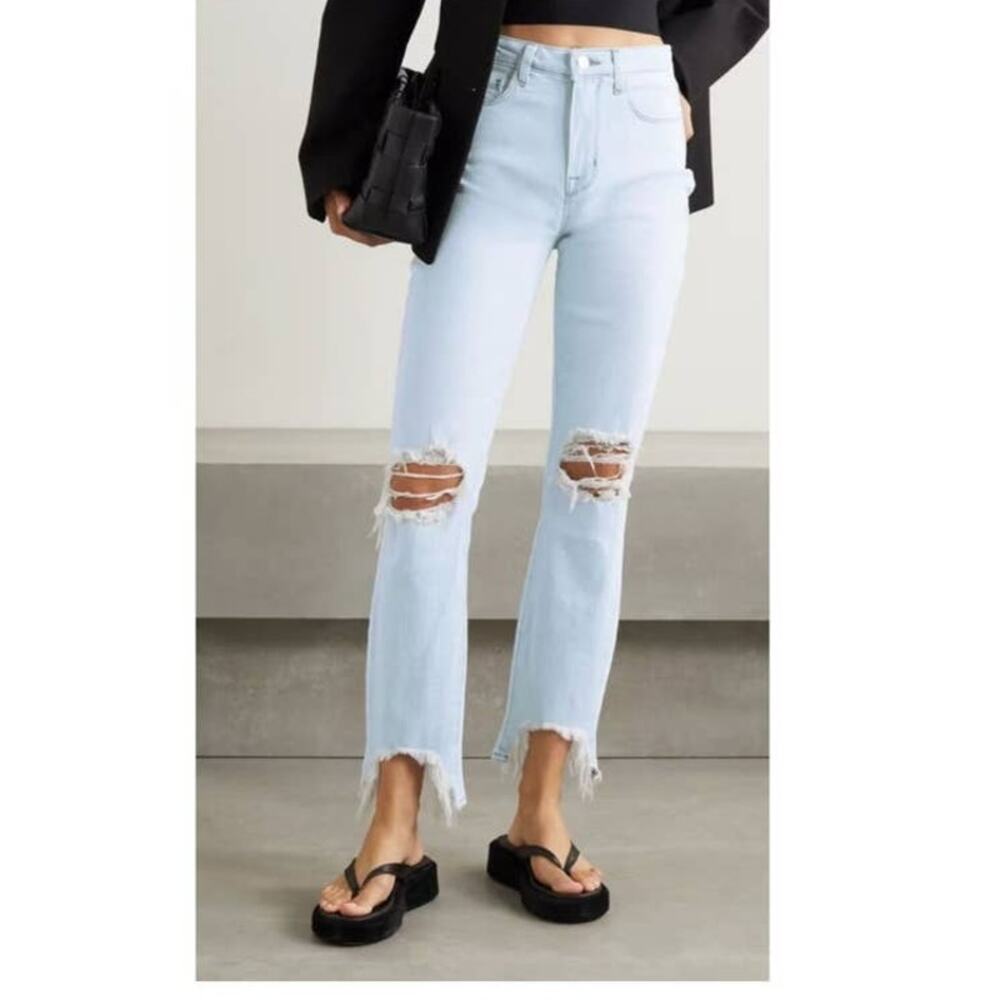 L'Agence Highline Ankle distressed Jeans in Fade out size 25 NWT